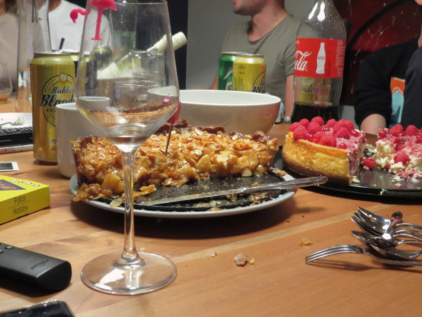 Alkohol am Tisch